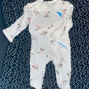 Newborn onesie with hat included